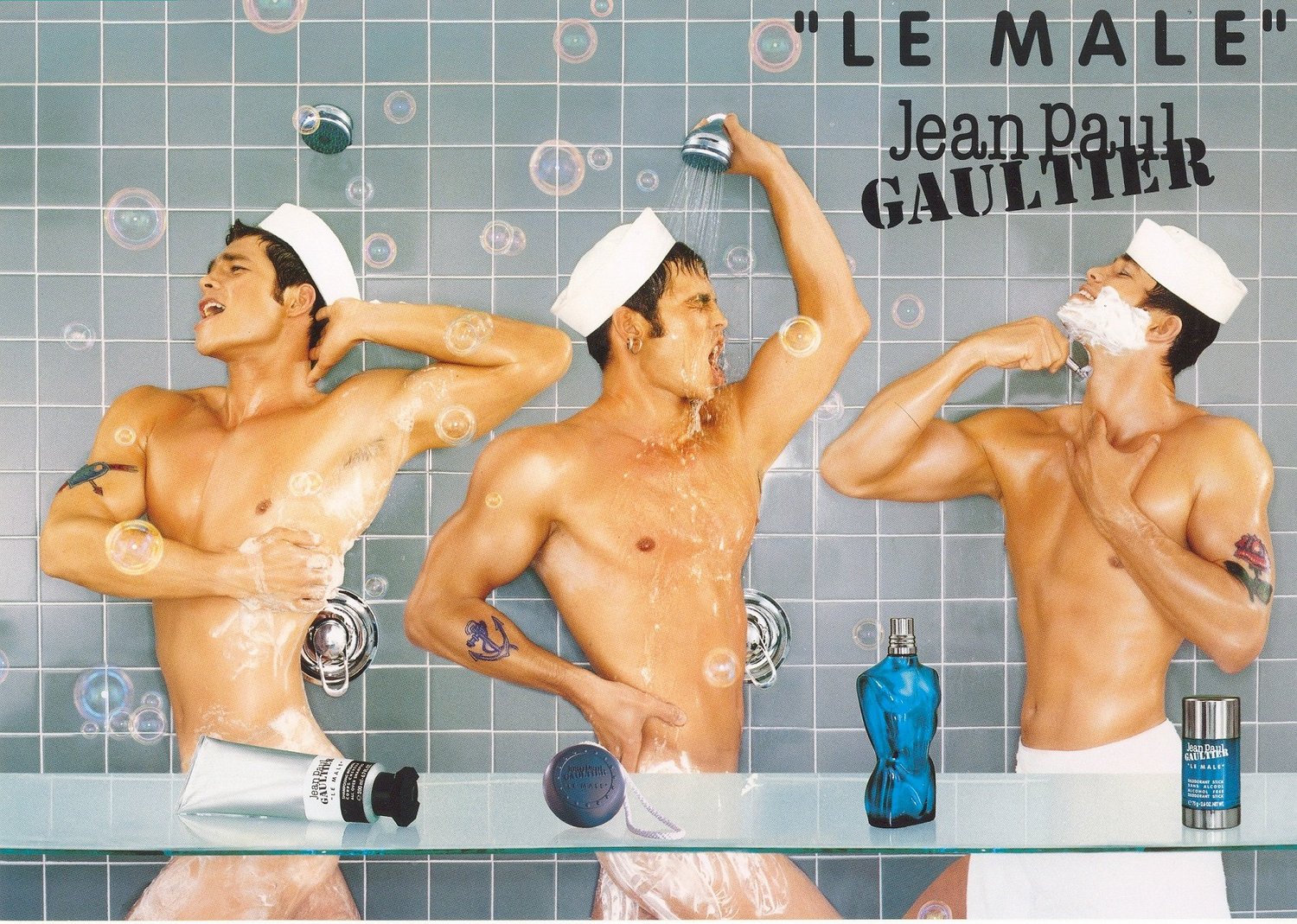 Jean Paul Gaultier — Le Male — production still by No Fat Creative